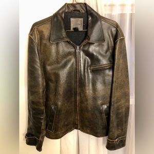J Crew Leather Moto Jacket - M